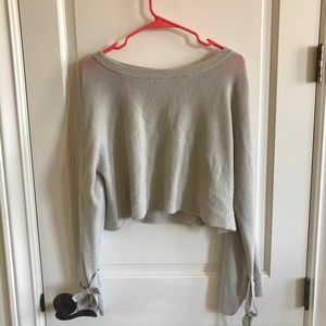 Aritzia Wilfred Tie Sleeve Sweater